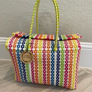Maria Victoria | Multicolor Women's Basket | Upcycled, Handwoven